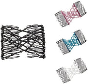 Accessori capelli elastici con doppia spazzola con perle cristalline per capelli femminili e capelli di ragazza per capelli spessi e sottili - accessori capelli duraturi e soffici per capelli