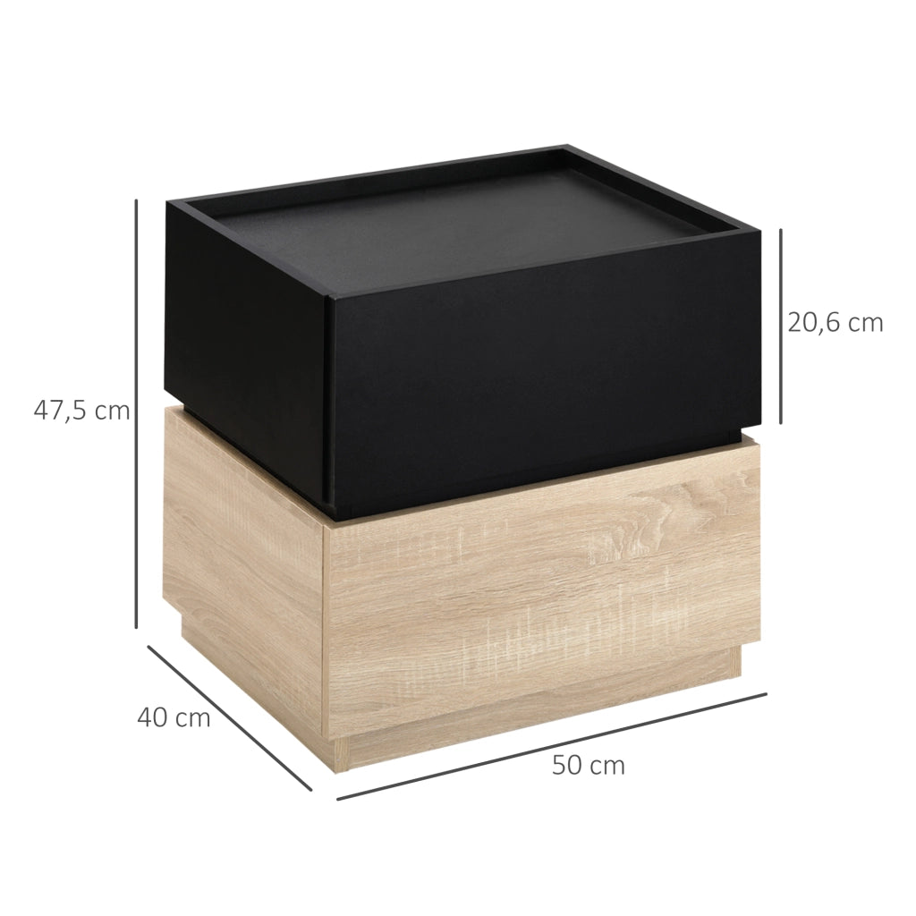 Comodino con cassetto ¨C Minimal ¨C 50x40x47,5 cm