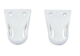 BL REGGITUBO LATERALE D 18 MM C/PERNO BIANCO 2 PZ- 5,0 blister