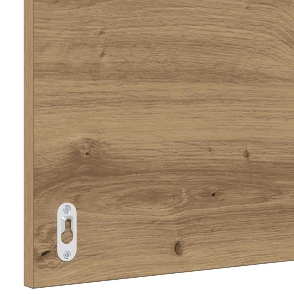 Set di mobili per il Bagno | Armadio da bagno 2 pz Rovere Artigiano e Bianco