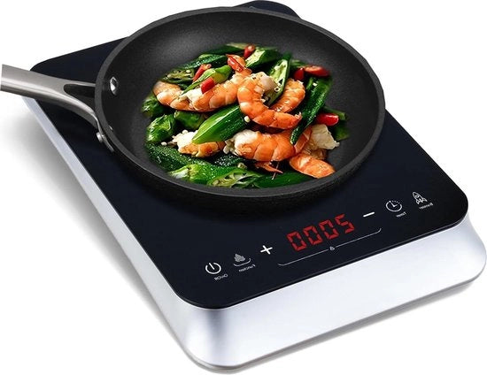 Induttore portatile 2000 W 29 cm - Con 10 livelli di temperatura e timer da 4 ore