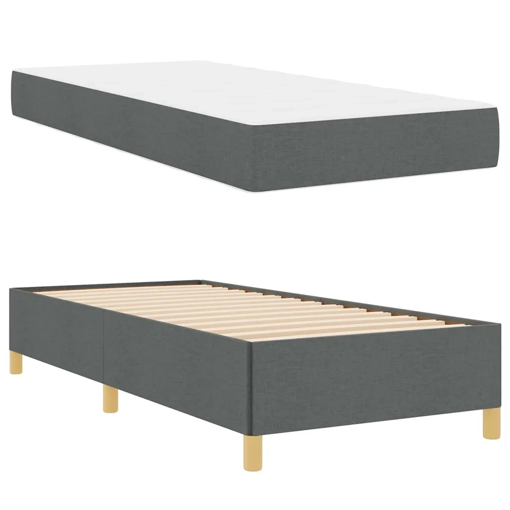 Struttura del letto Grigio scuro 80 x 200 cm Tessuto 3398893