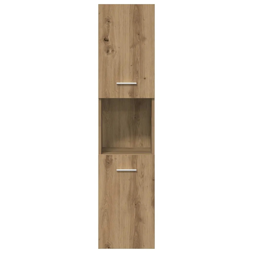 Set Mobili da Bagno 3 pz Rovere Artigianale Legno Multistrato 3328592
