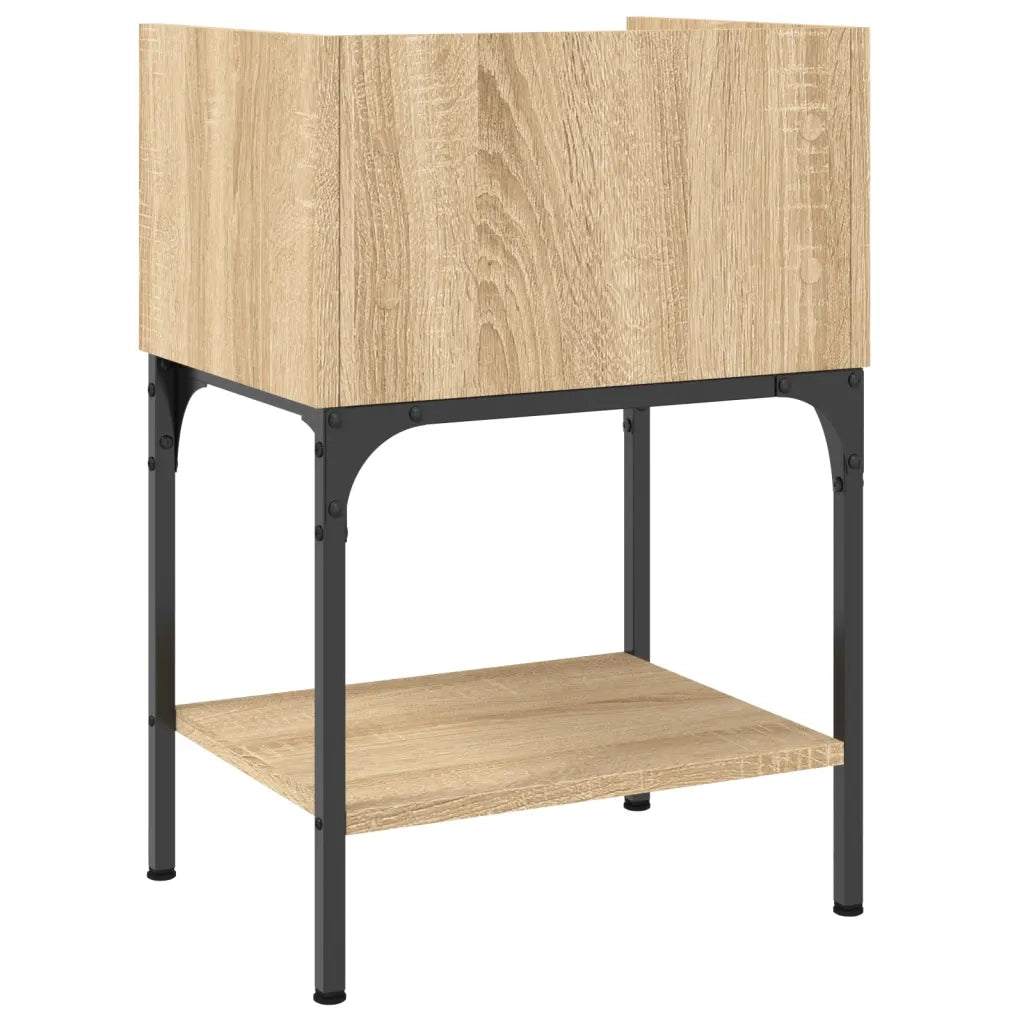 Comodino | Armadio da Notte | Mobiletto da notte Rovere Sonoma 40,5x31x60 cm in Legno Multistrato