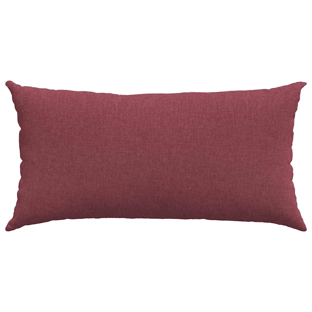 Cuscini da Divano 2 pcs Rosso Vino 80 x 40 cm Tessuto 42013699