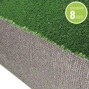 ERBA SINTETICA SEMPREVERDE 8 MM ROTOLO 2X3 METRI VERDELOOK PRATO ARTIFICIALE