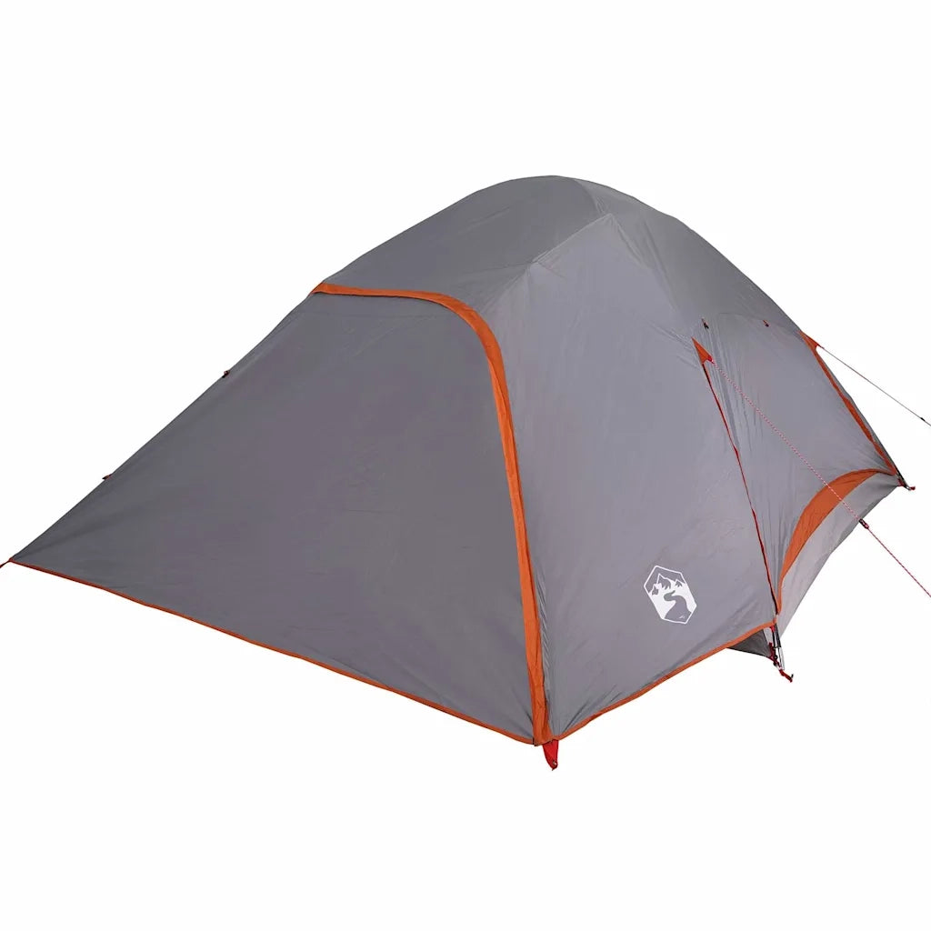 Tenda da Campeggio a Cupola 4 Persone Grigia Impermeabile 94721