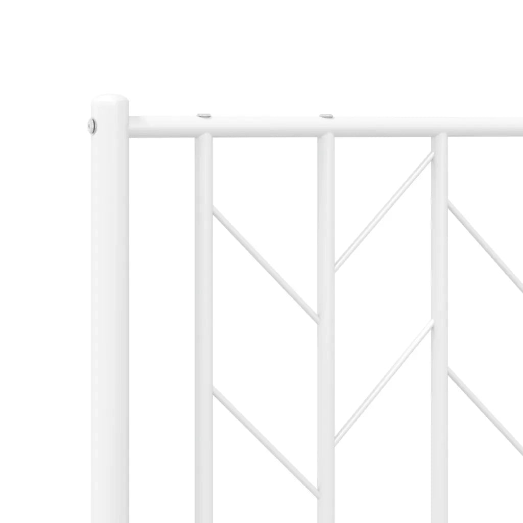 Testiera di Ricambio in Metallo Bianco 193 cm 374523