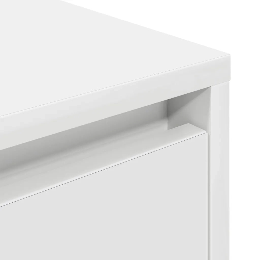 Comodino con Luci a LED Bianco 38x34x50 cm 861283