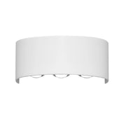 Applique esterna Italux Ortelo bianca LED 6W IP54 3 luci