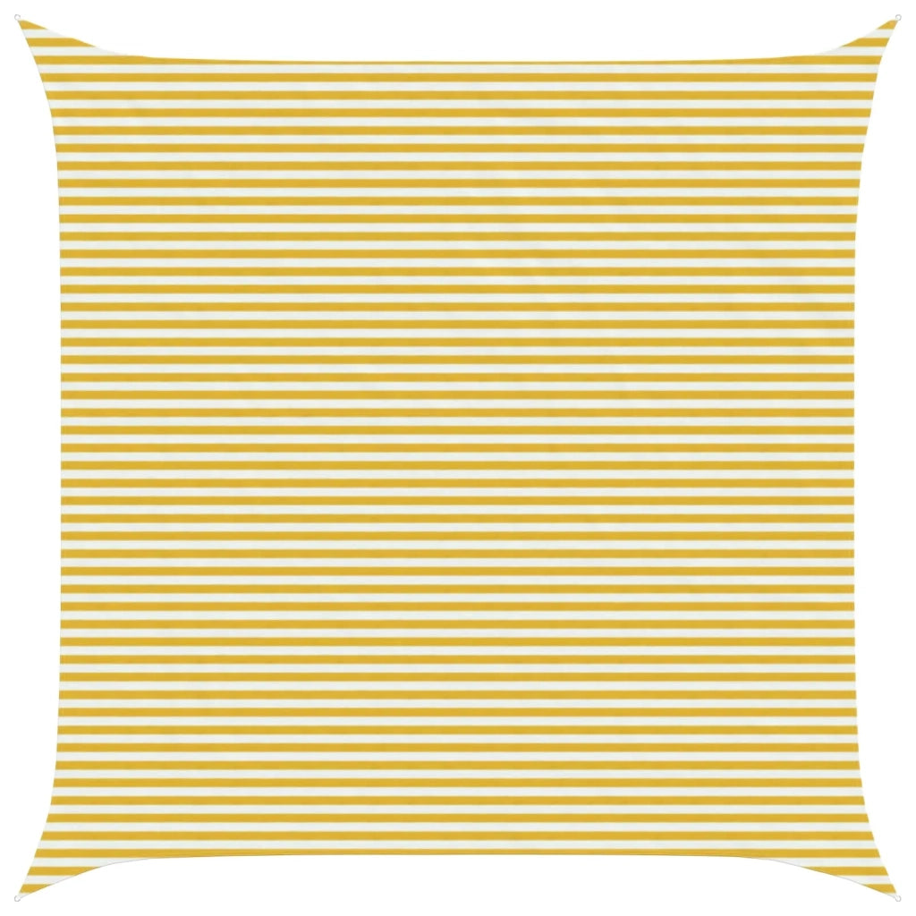 Telo Ombra Giallo e Bianco 6 x 6 m HDPE 42032814