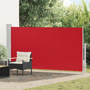 Tenda Laterale Retrattile per Patio 170x300 cm Rosso 48367