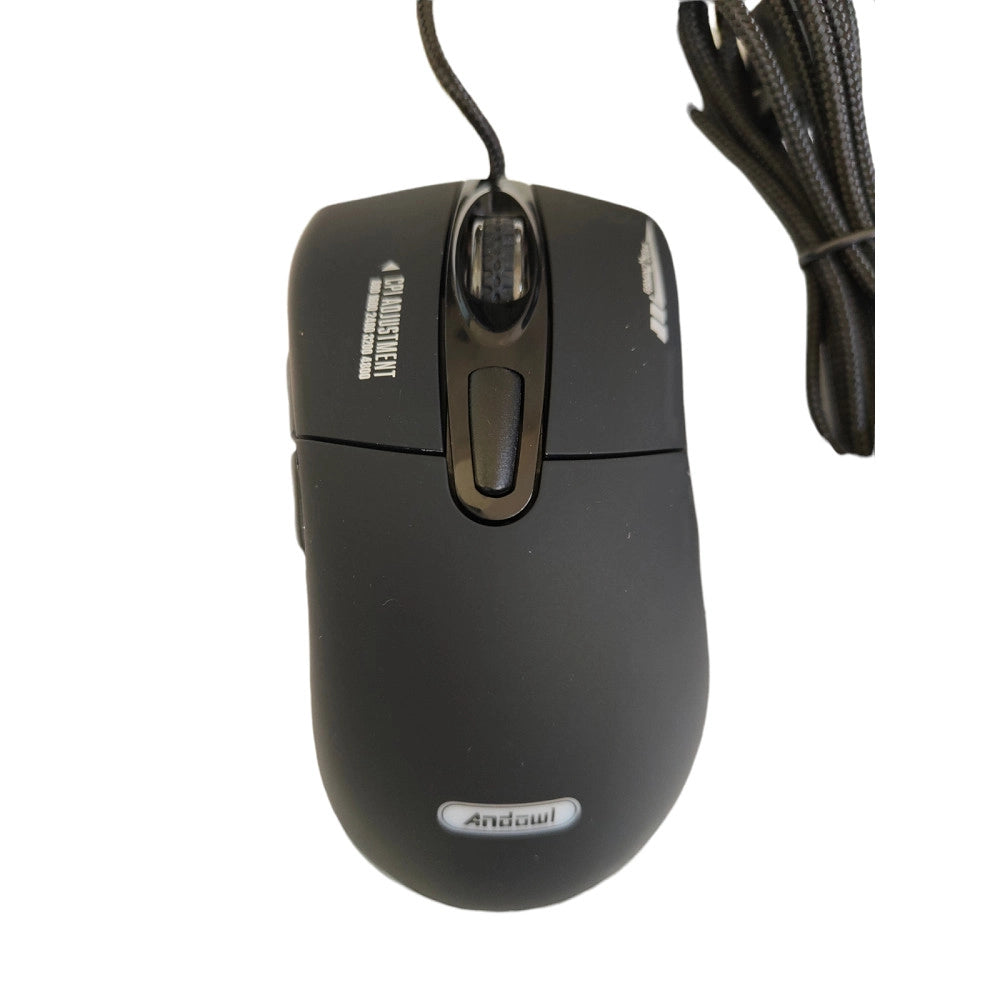 Trade Shop - Mouse Gaming Led Per Pc Notebook Laptop Dpi Regolabile Filo Usb Ottico Q-t144 -