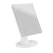 Specchio per trucco LED da terra con touch e rotazione a 360° Bianco Avizar