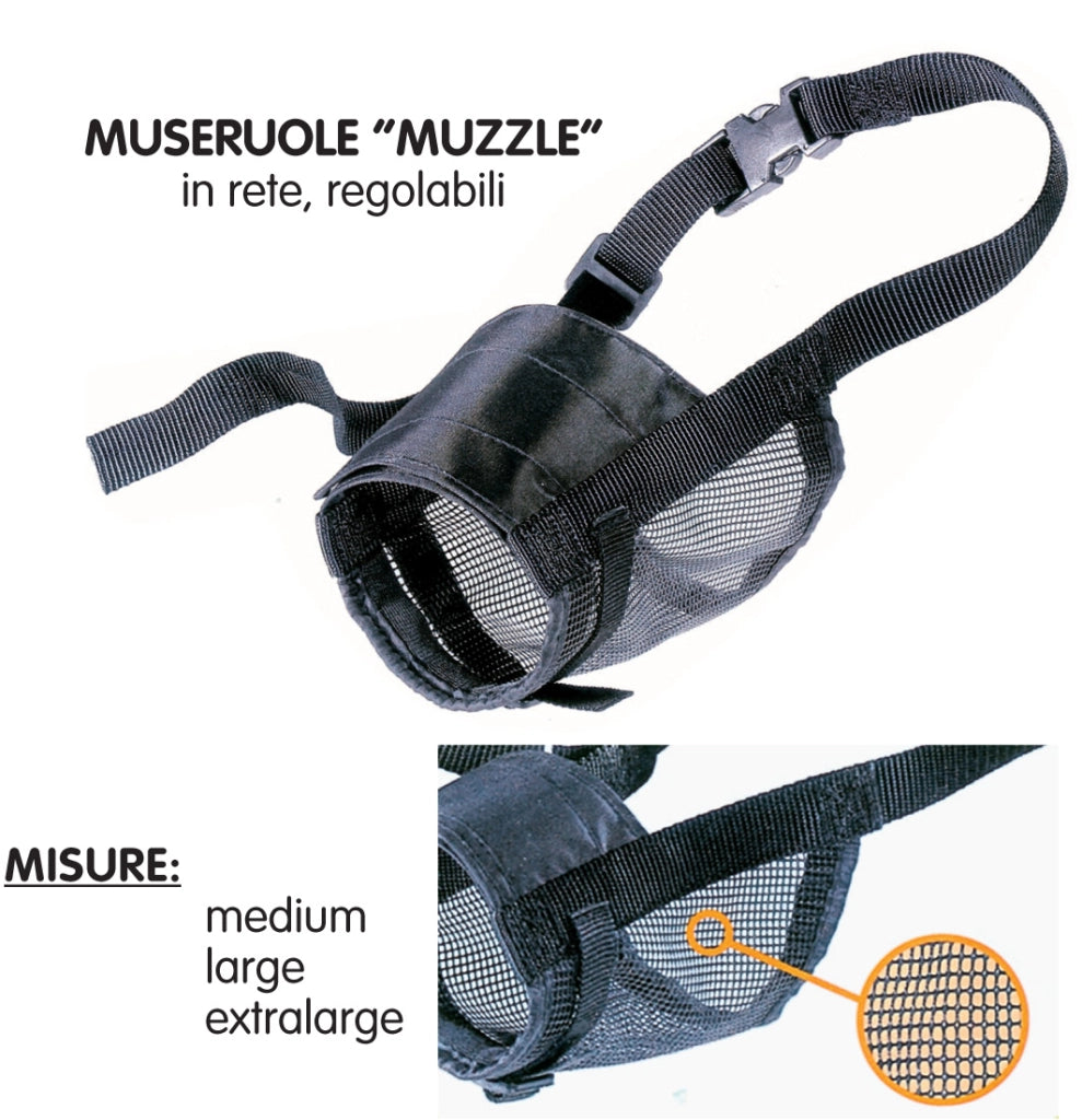 MUSERUOLA PER CANI MUZZLE IN RETE TAGLIA XL- FERPLAST- 1,0 pz