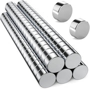 100 pezzi di magneti neodymium extra forti, 5 x 2 mm magneti per tavolo magnetico, magneti rotondi piccoli mini forti, magneti in acciaio verniciato per frigorifero per uso domestico, ufficio e scuola, argento