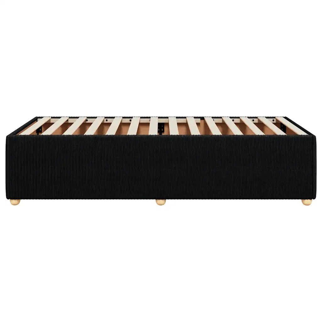 Giroletto senza Materasso Nero 100x200 cm in Tessuto 3284916