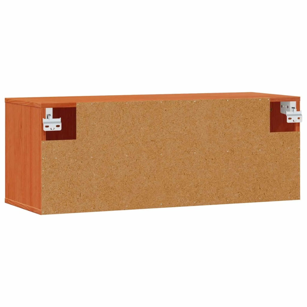 Armadietto a muro Marrone cerato 80 x 30 x 30 cm Pino massello 869948