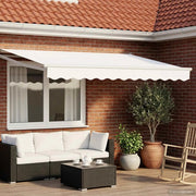 Tenda retrattile manuale con LED Bianco 3 x 2,5 m 3419260