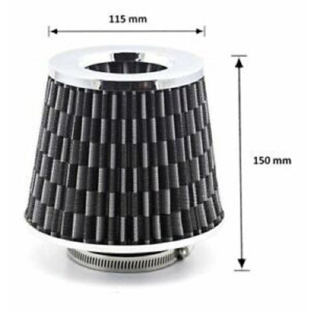 Trade Shop - Filtro Aria Carbonio Sportivo A Cono Aspirazione Per Vw Polo Golf 6 7 Tiguan 1 2 -