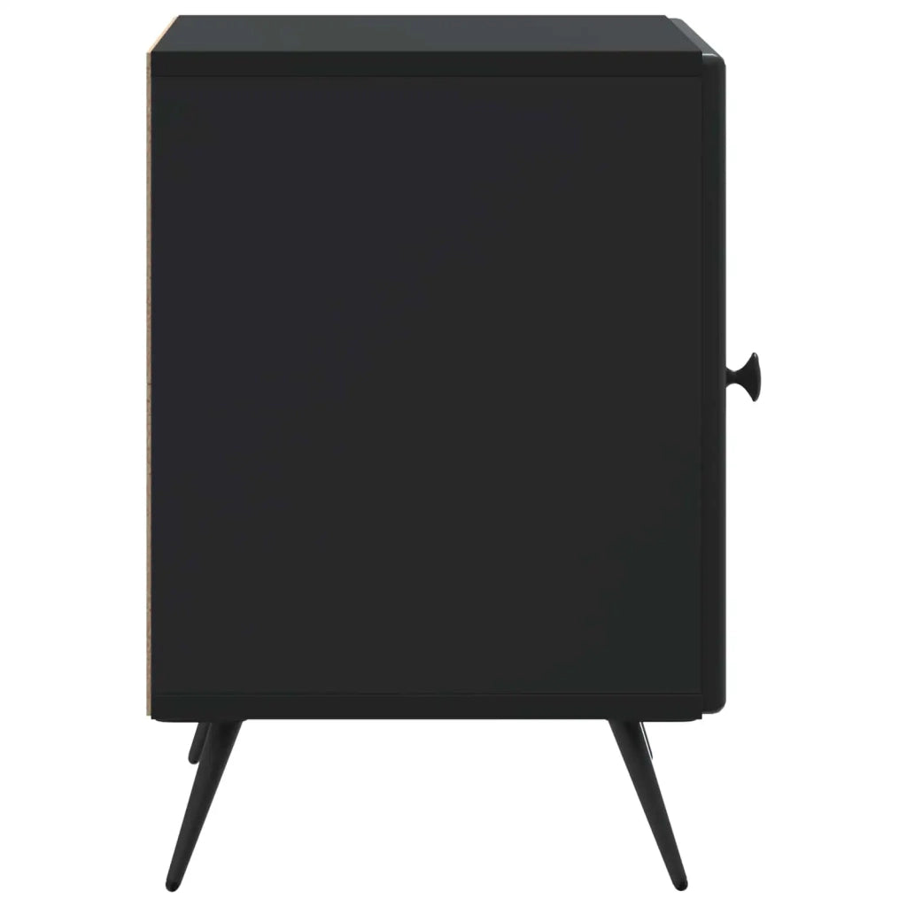 Set di 2 Comodini | Armadio da Notte | Mobiletto da notte Nero 43 x 34,5 x 50 cm