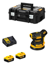 Levigatrice Roto-orbitale DeWALT  DCW210P2 (2 x 5,0 Ah + DCB115 + TSTAK II)