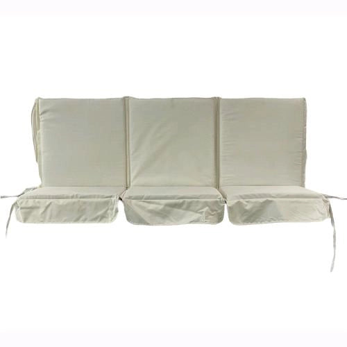 Cuscino per Dondolo 3 posti da Giardino Altalena Antimacchia idrorepellente sfoderabile 150x94 cm (95108)