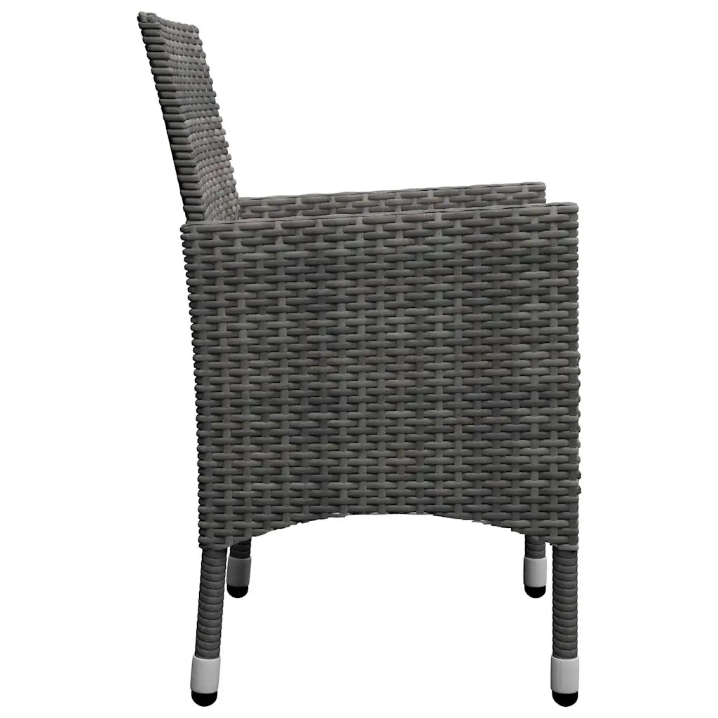 Set Mobili da Pranzo per Giardino 7 pz Grigio 3067766