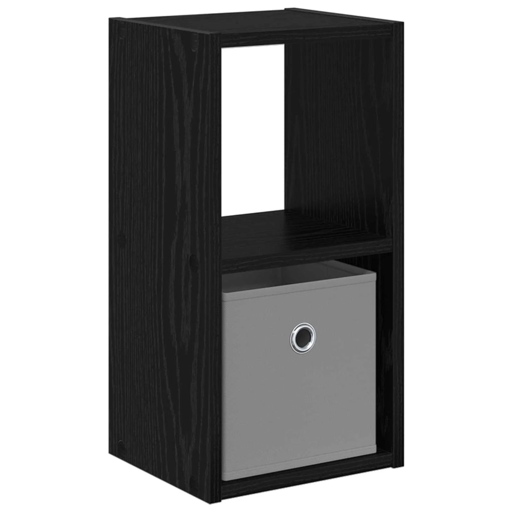 Comodino Rovere Nero 25,5 x 22 x 49,5 cm Legno multistrato 8000598