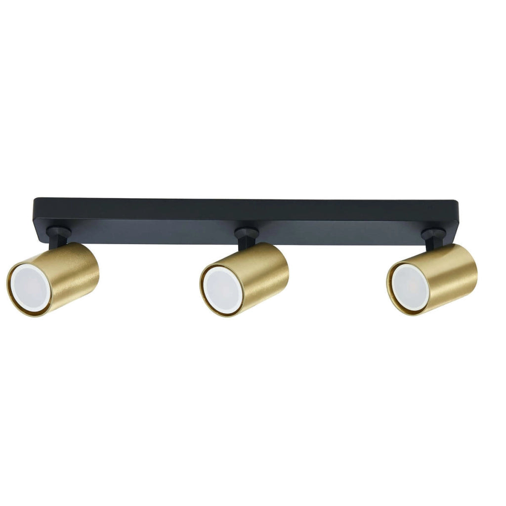 Plafoniera Snow spot 3xGU10 oro/nero Light Prestige