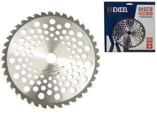 DISCO AL WIDIA PER DECESPUGLIATORE A 40 DENTI  ø mm.255    EXCEL