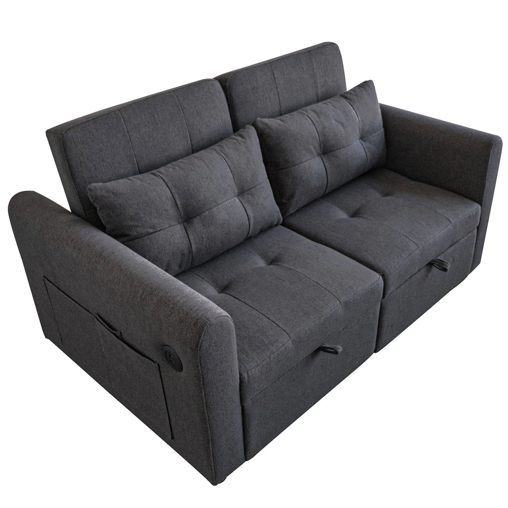 Divano letto moderno - Zephmum- 3 in 1 schienale regolabile USB