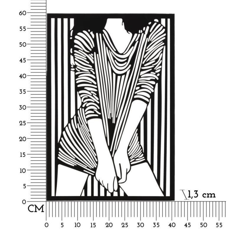 Pannello Da Muro Fashionable cm 40x1,3x60