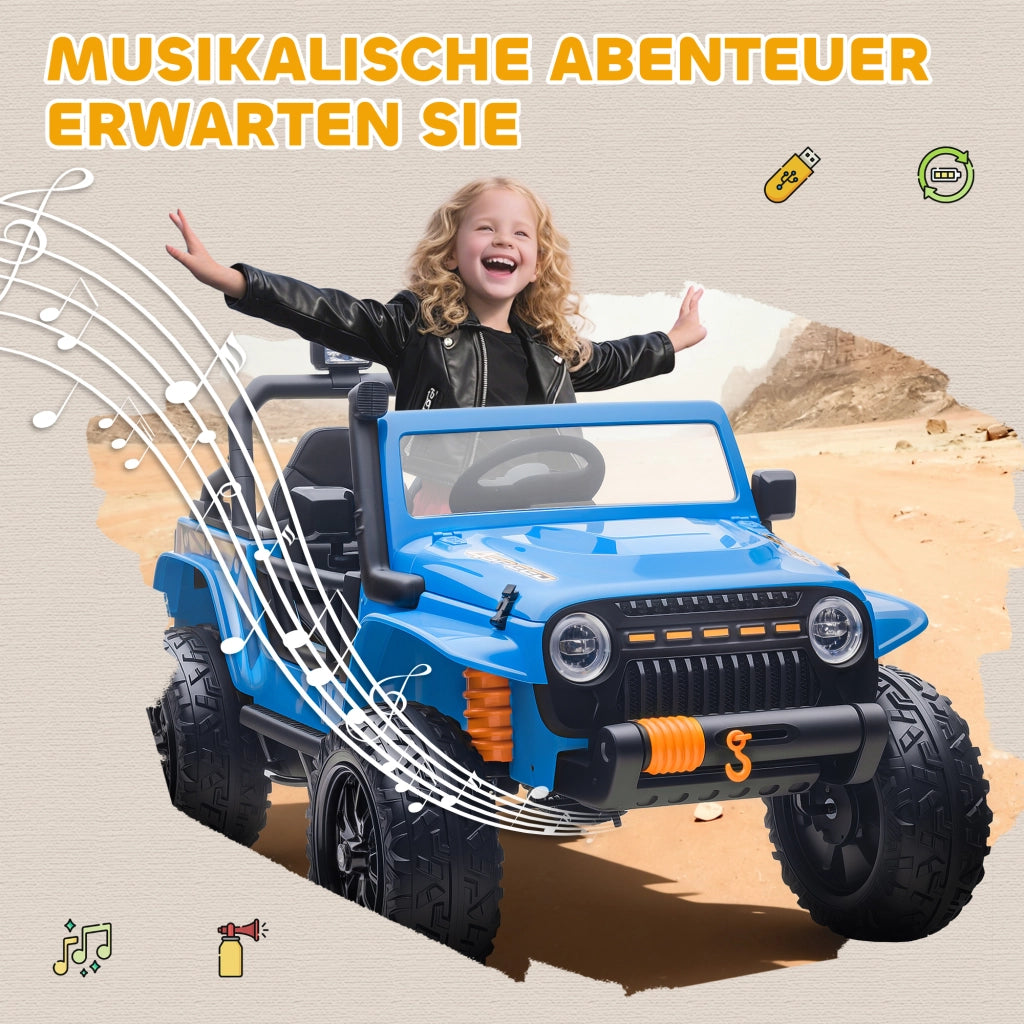 Auto Elettrica Bambini ¨C Minimal ¨C Blu, 12V, Telecomando, 3-8 Anni