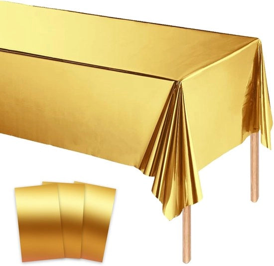 Tappeto da tavolo in tre pezzi - 137 x 274 cm - Reclinabile - Decorazione da tavolo - Decorazione da festa - Adatto per matrimoni e compleanni - Copertura da tavolo