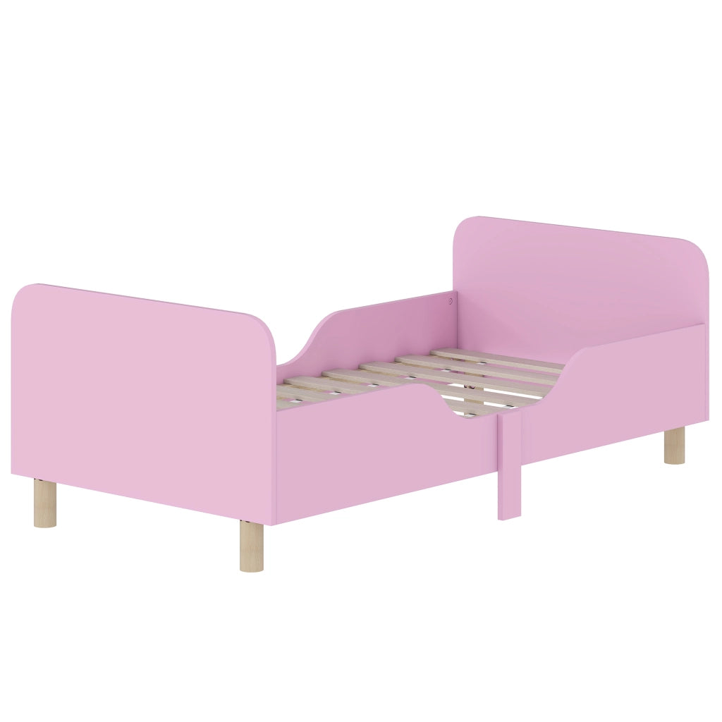 Letto singolo per bambini ¨C Minimal ¨C MDF rosa