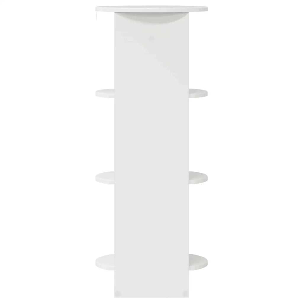 Mobile laterale Bianco Lucido 40 x 40 x 100 cm 899847