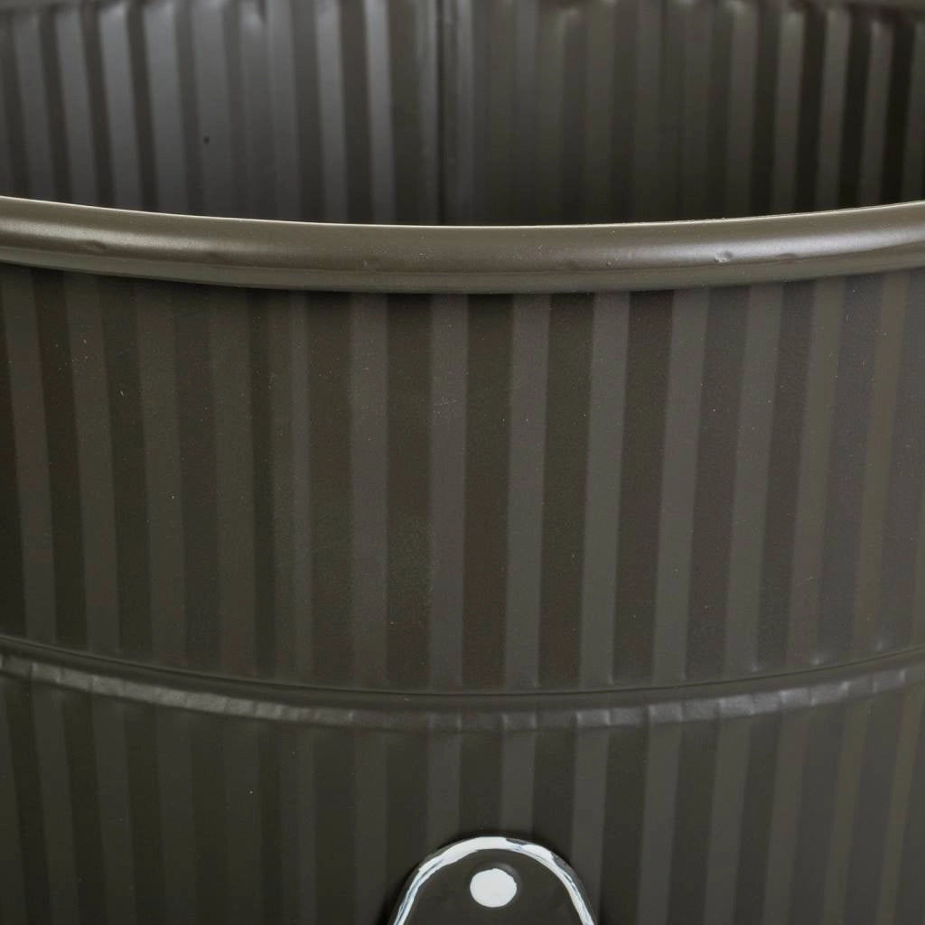 Vaso metallo grigio 25,5x40h b.18