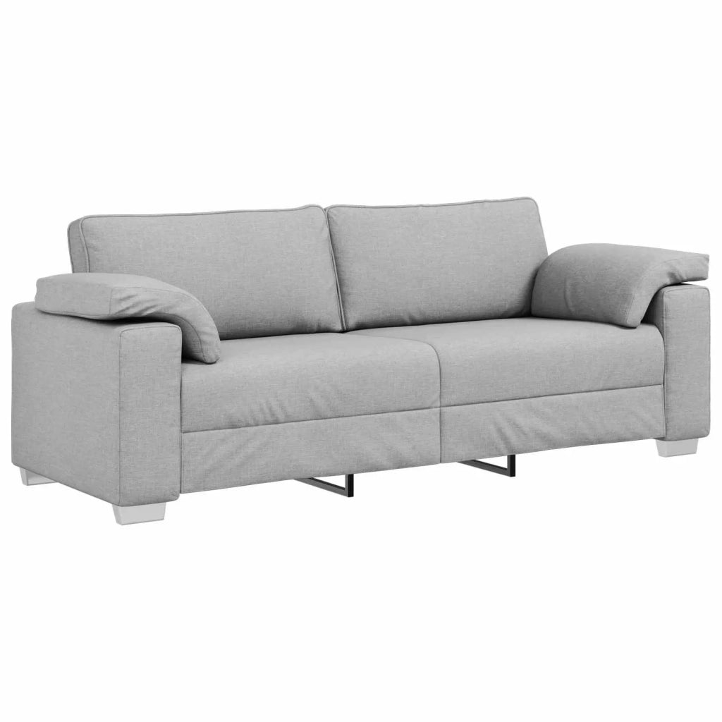 Divano 3-Persone Grigio Nuvola 220 cm Tessuto 4105245