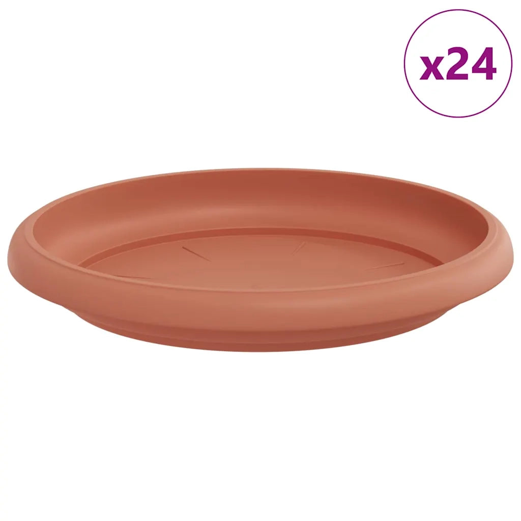 Vassoio Rotondo per Fiori 24 pz Rosso Mattone ? 14 x 2 cm CFW3009210