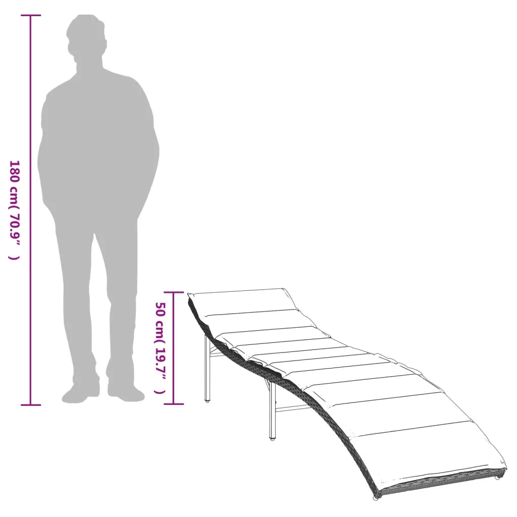 Lettini Prendisole 2 pz | Sdraio da giardino | Lettino da sole con Tavolino Grigio Chiaro in Polyrattan