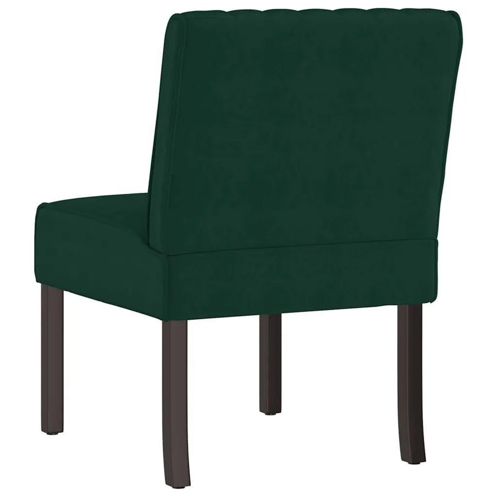 Poltrona | Sedia Pantofola Verde Scuro in Velluto