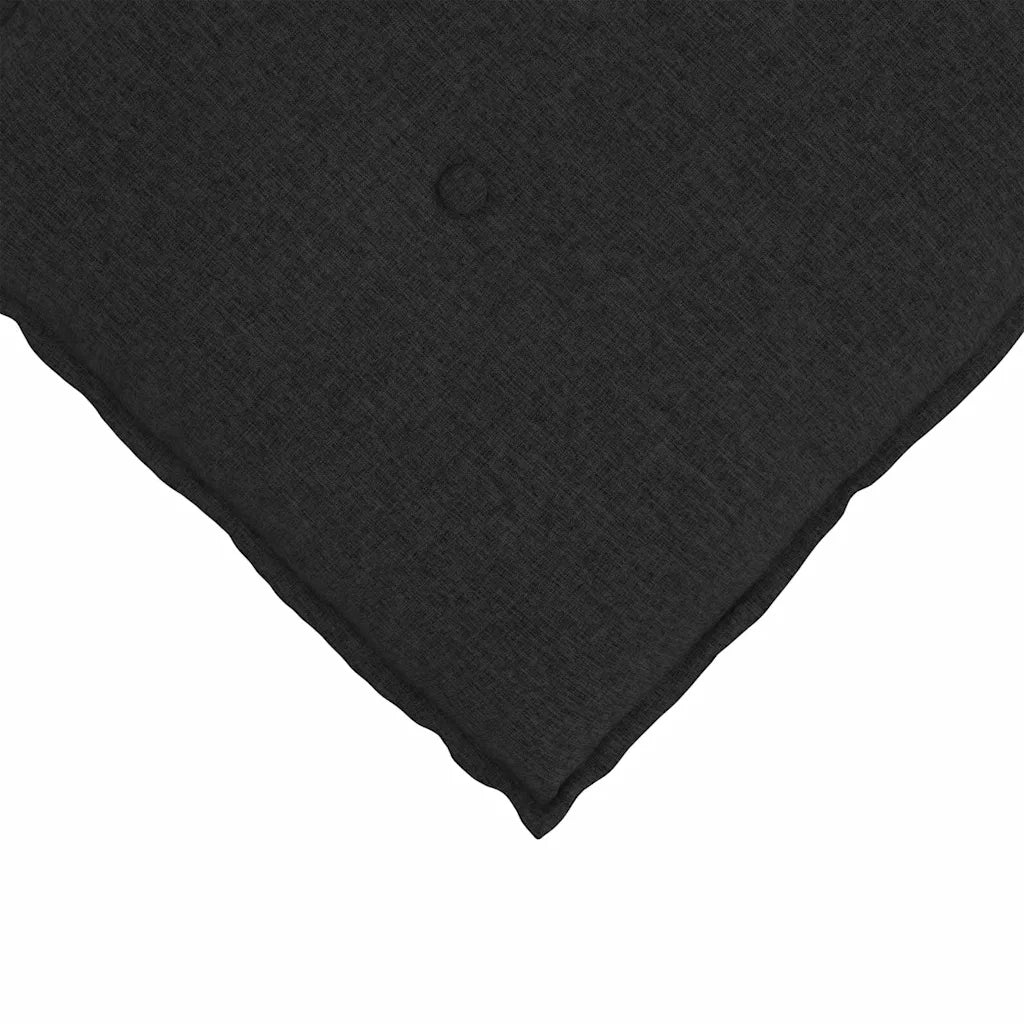 Cuscino per Schiena | Cuscino dorsale Nero 80 x 19 x 50 cm Tessuto