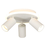 Plafoniera rotonda moderna bianca 3xGU10 LED CCT Parma