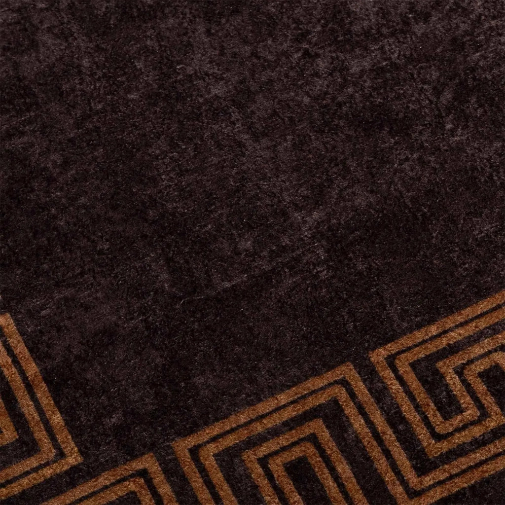 Runner Tappeto MARSA Nero 50 x 200 cm Poliestere e PVC 42023280