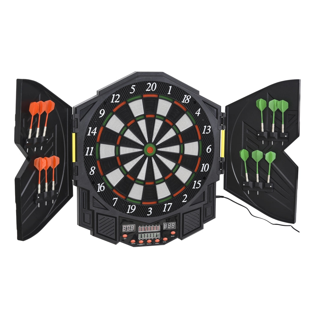 Bersaglio Freccette Elettronico ¨C Xylo ¨C 27 Giochi 8 Giocatori LED Nero