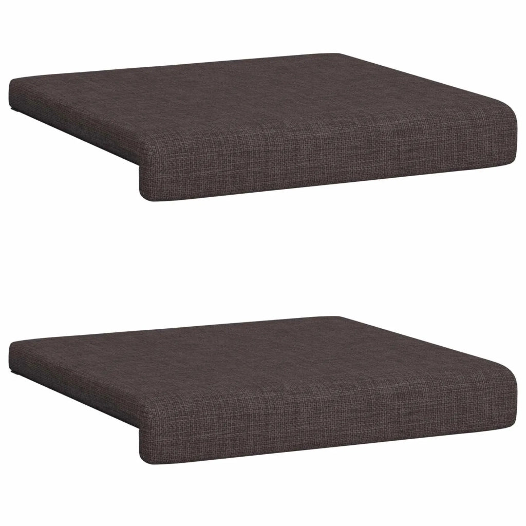Cuscino per panchina 2 pcs Tessuto Marrone Scuro 42043012