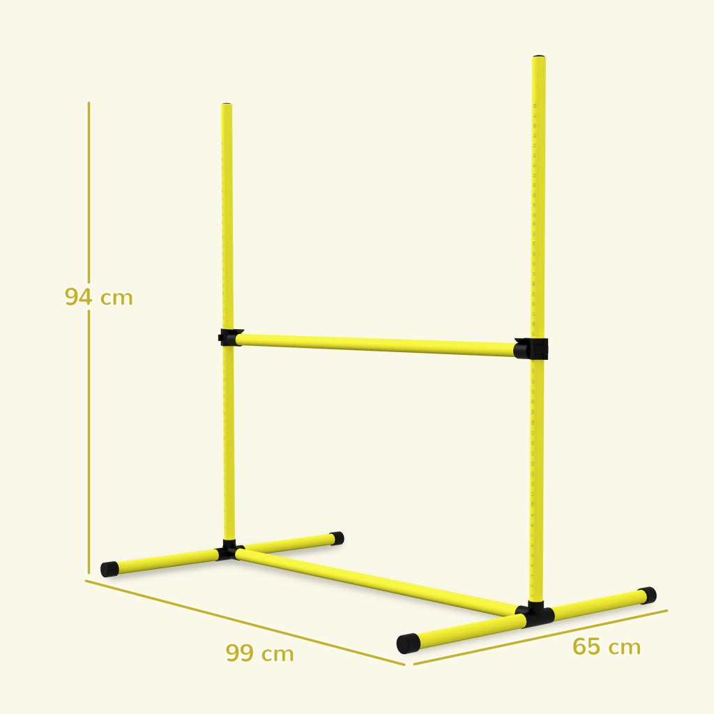 Set Agility per Cani con Ostacoli e Slalom ¨C Xylo ¨C Giallo con Borsa