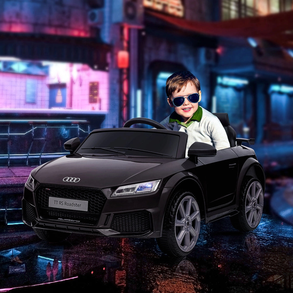 Macchina Elettrica per Bambini AUDI TT ¨C Xylo ¨C 3-5 Anni con Telecomando e LED Nero