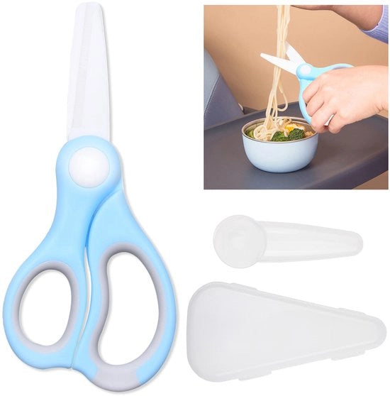 Scaletta per Bambini - Materiale Ceramico - Contenitore di Stoccaggio - Cappuccio in Pelle - Ideale per Carne/Verdure/Frutta - Pulizia a Mano - Portatile - Scaletta per Bambini